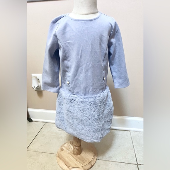 Janie and Jack Faux fur Trim Ponte Dress - Picture 2 of 2